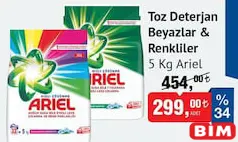 ARİEL TOZ DETERJAN 5 KG fiyat ve kampanya bilgisi